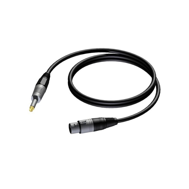 Procab CAB900/5 6.3 mm Jack male mono - XLR female 5 meter